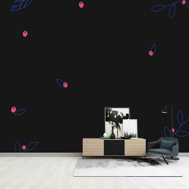 Fashionable Print Mural Decal Geometry Non-Woven Textured Wall Covering in Soft Color Clearhalo 'Wall Decor' 'Wall Mural' 1957422