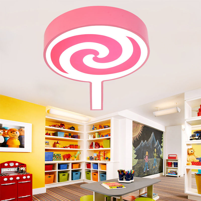 Lollipop Kindergarten Flush Mount Ceiling Light Acrylic Cartoon Ceiling Fixture Clearhalo 'Ceiling Lights' 'Close To Ceiling Lights' 'Close to ceiling' 'Flush mount' Lighting' 196521