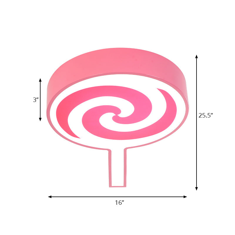 Lollipop Kindergarten Flush Mount Ceiling Light Acrylic Cartoon Ceiling Fixture Clearhalo 'Ceiling Lights' 'Close To Ceiling Lights' 'Close to ceiling' 'Flush mount' Lighting' 196523