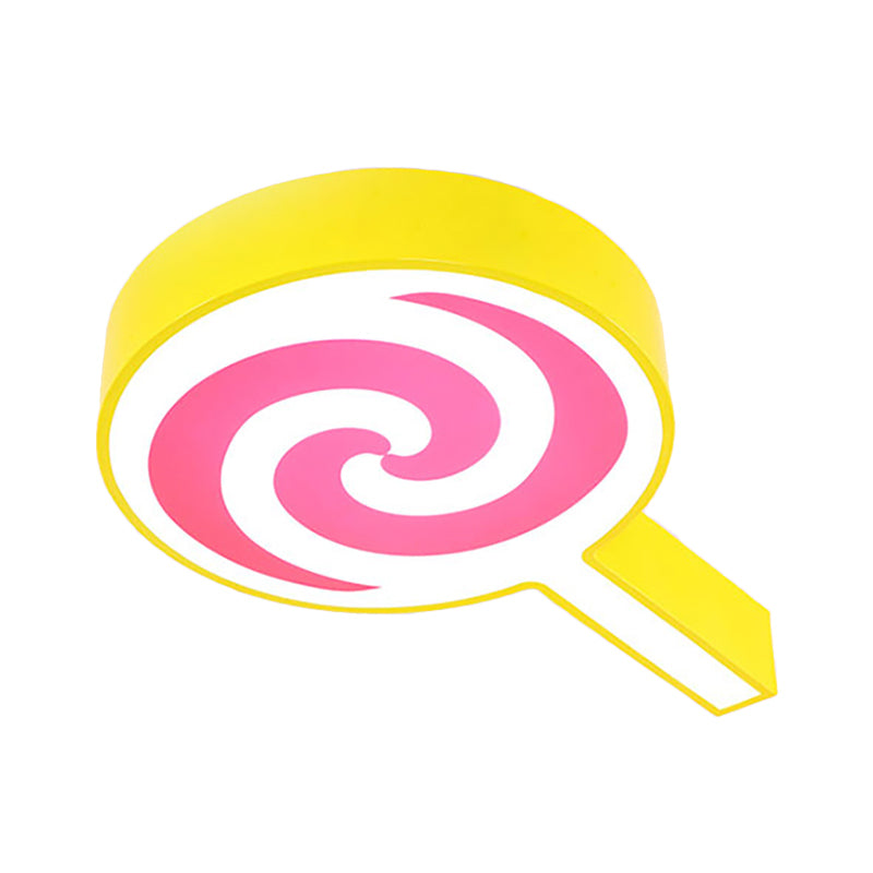 Lollipop Kindergarten Flush Mount Ceiling Light Acrylic Cartoon Ceiling Fixture Clearhalo 'Ceiling Lights' 'Close To Ceiling Lights' 'Close to ceiling' 'Flush mount' Lighting' 196527