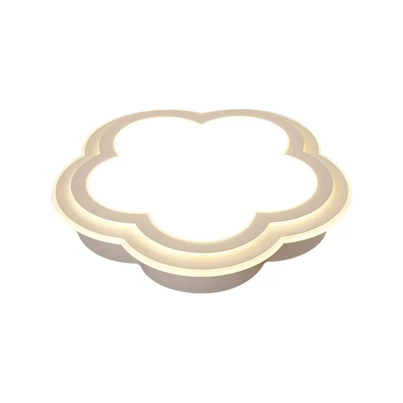 Contemporary Cloud Flush Ceiling Light Acrylic LED Ceiling Lamp in White for Foyer Clearhalo 'Ceiling Lights' 'Close To Ceiling Lights' 'Close to ceiling' 'Flush mount' Lighting' 196530