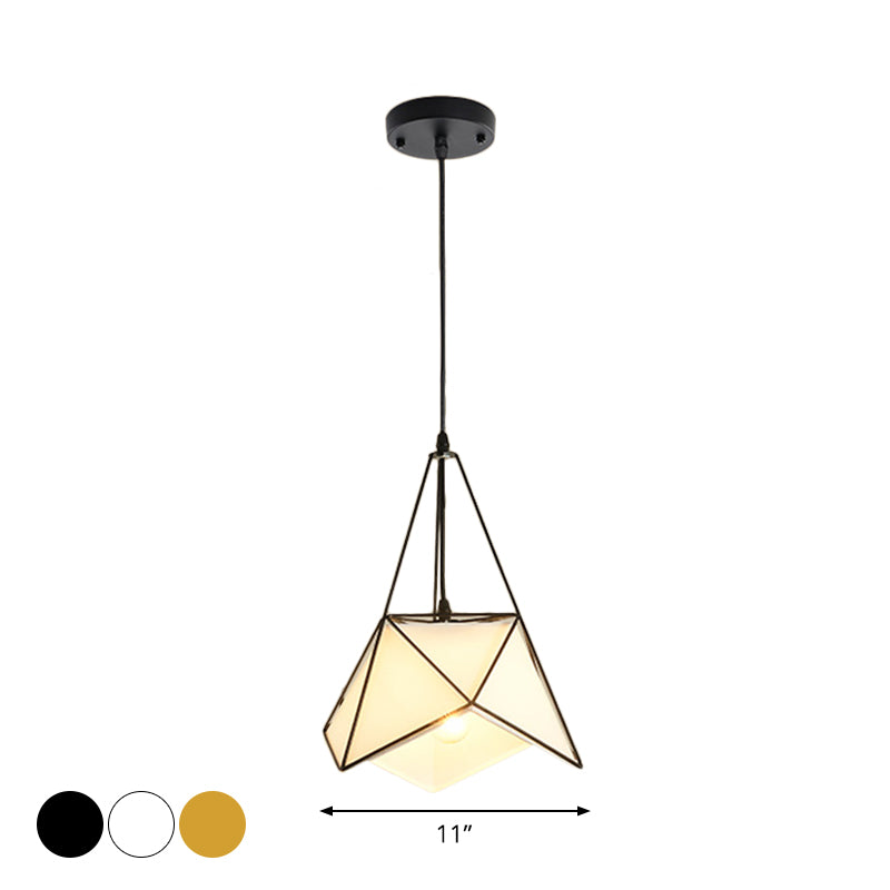 Fabric Flower Shaped Drop Pendant Farmhouse Single-Bulb Dining Room Hanging Light in Cage in Black/Gold/White Clearhalo 'Art Deco Pendants' 'Black' 'Cast Iron' 'Ceiling Lights' 'Ceramic' 'Crystal' 'Industrial Pendants' 'Industrial' 'Metal' 'Middle Century Pendants' 'Pendant Lights' 'Pendants' 'Rustic Pendants' 'Tiffany' Lighting' 1968240