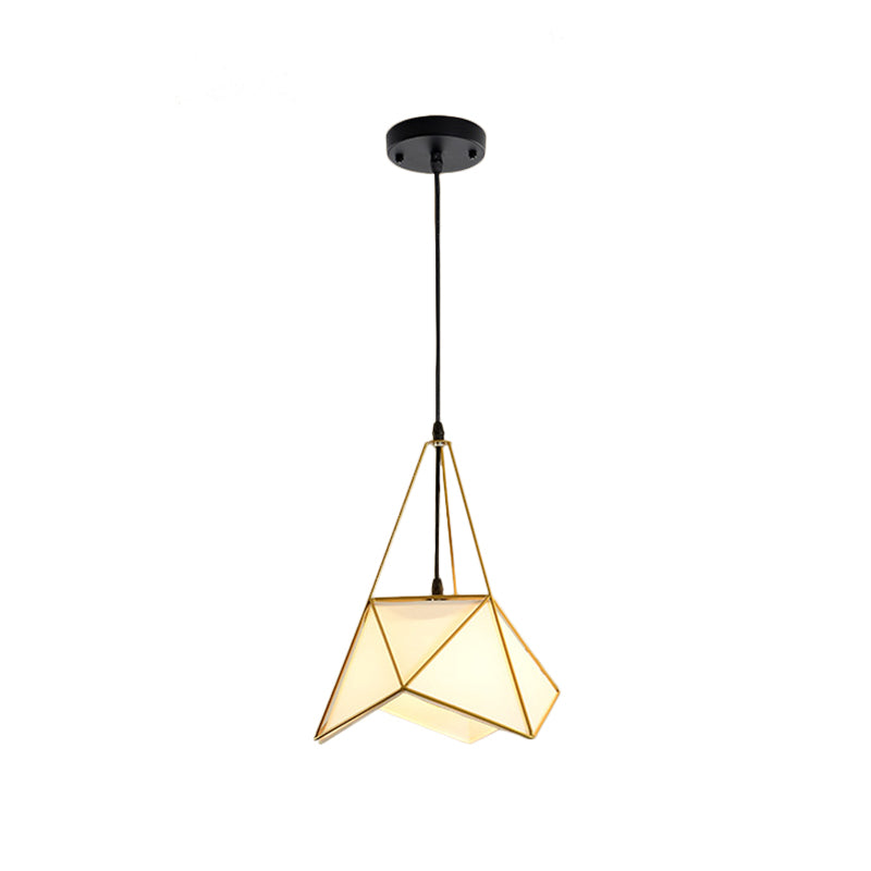 Fabric Flower Shaped Drop Pendant Farmhouse Single-Bulb Dining Room Hanging Light in Cage in Black/Gold/White Gold Clearhalo 'Art Deco Pendants' 'Black' 'Cast Iron' 'Ceiling Lights' 'Ceramic' 'Crystal' 'Industrial Pendants' 'Industrial' 'Metal' 'Middle Century Pendants' 'Pendant Lights' 'Pendants' 'Rustic Pendants' 'Tiffany' Lighting' 1968243