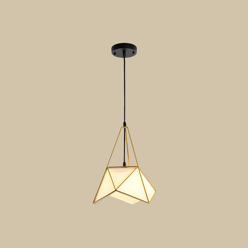 Fabric Flower Shaped Drop Pendant Farmhouse Single-Bulb Dining Room Hanging Light in Cage in Black/Gold/White Clearhalo 'Art Deco Pendants' 'Black' 'Cast Iron' 'Ceiling Lights' 'Ceramic' 'Crystal' 'Industrial Pendants' 'Industrial' 'Metal' 'Middle Century Pendants' 'Pendant Lights' 'Pendants' 'Rustic Pendants' 'Tiffany' Lighting' 1968244