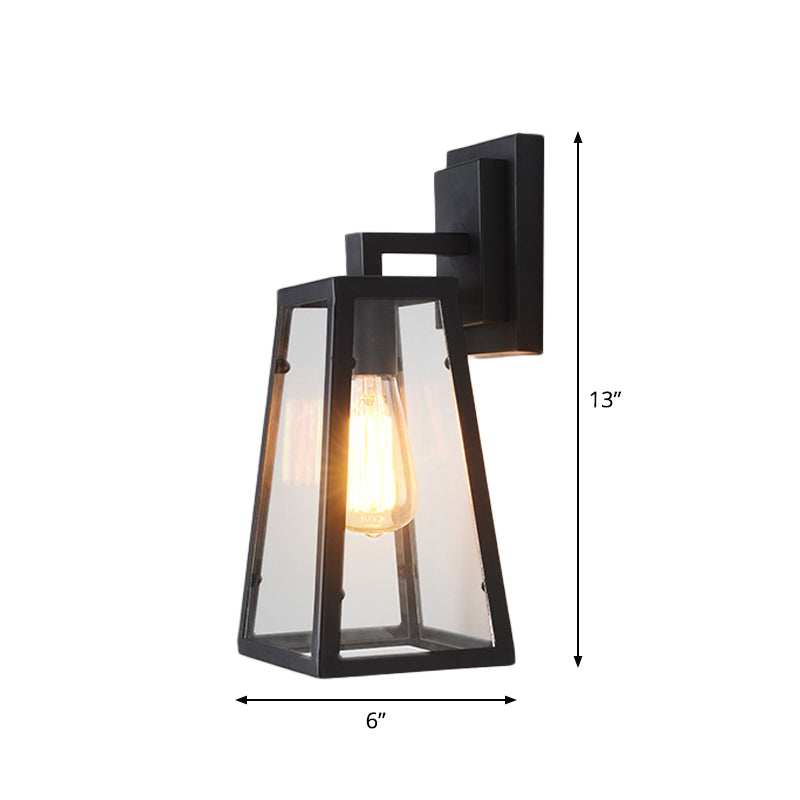 Iron Black Finish Wall Sconce Water Pipe/Cage/Fist Shaped 1-Bulb Industrial Style Wall Mounted Light Fixture Clearhalo 'Art deco wall lights' 'Cast Iron' 'Glass' 'Industrial wall lights' 'Industrial' 'Middle century wall lights' 'Modern' 'Rustic wall lights' 'Tiffany' 'Traditional wall lights' 'Wall Lamps & Sconces' 'Wall Lights' Lighting' 1969614