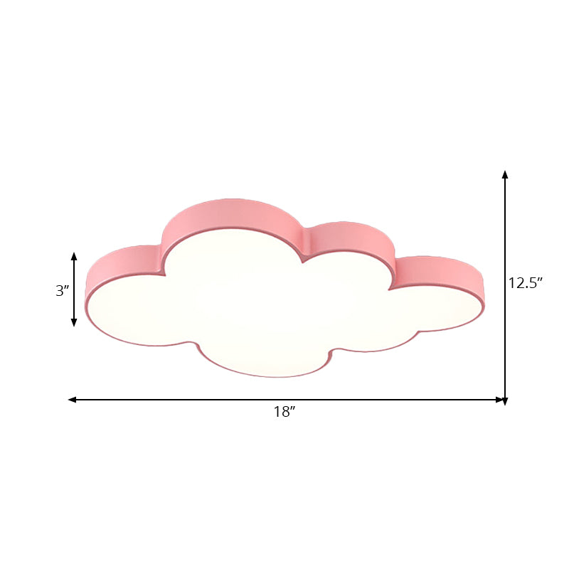 Acrylic Cloud Ceiling Flush Mount Modern Flush Mount Ceiling Light for Classroom Kid Bedroom Clearhalo 'Ceiling Lights' 'Close To Ceiling Lights' 'Close to ceiling' 'Flush mount' Lighting' 197024