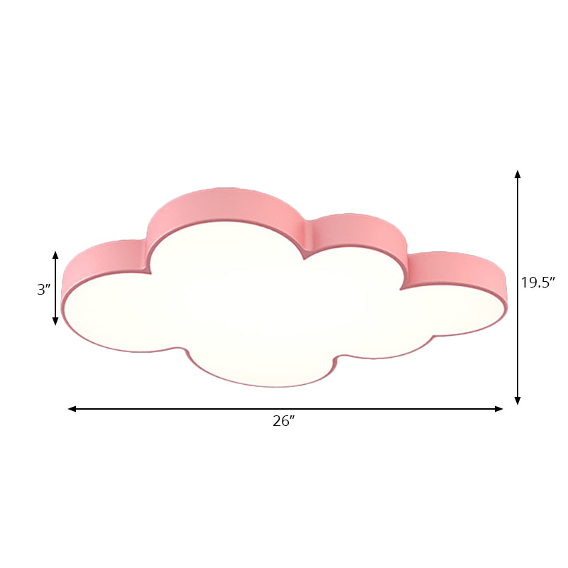 Acrylic Cloud Ceiling Flush Mount Modern Flush Mount Ceiling Light for Classroom Kid Bedroom Clearhalo 'Ceiling Lights' 'Close To Ceiling Lights' 'Close to ceiling' 'Flush mount' Lighting' 197025