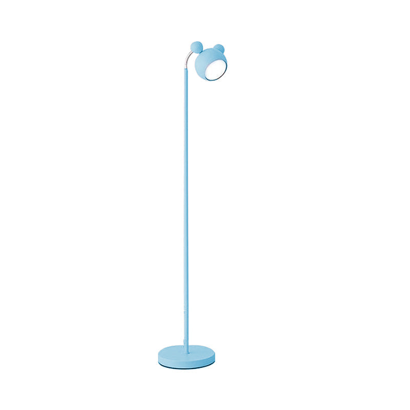 1 Head Mouse Floor Light Macaron Loft Metal Floor Light for Living Room Study Room Clearhalo 'Floor Lamps' 'Lamps' Lighting' 197060