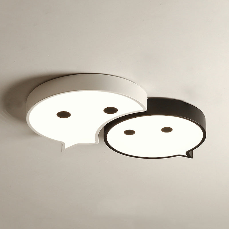 Baby Elf LED Ceiling Mount Light Cartoon Metal and Acrylic Ceiling Lamp for Child Bedroom Clearhalo 'Ceiling Lights' 'Close To Ceiling Lights' 'Close to ceiling' 'Flush mount' Lighting' 197078