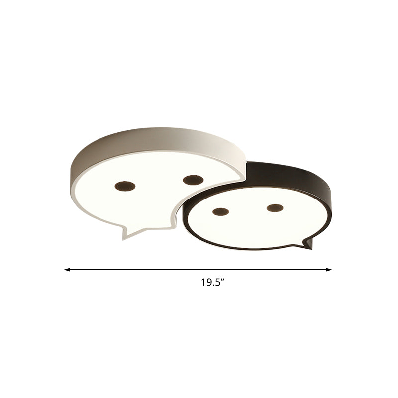 Baby Elf LED Ceiling Mount Light Cartoon Metal and Acrylic Ceiling Lamp for Child Bedroom Clearhalo 'Ceiling Lights' 'Close To Ceiling Lights' 'Close to ceiling' 'Flush mount' Lighting' 197080