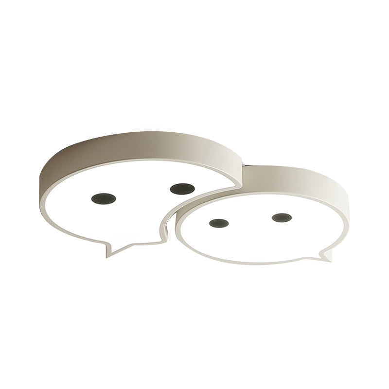 Baby Elf LED Ceiling Mount Light Cartoon Metal and Acrylic Ceiling Lamp for Child Bedroom Clearhalo 'Ceiling Lights' 'Close To Ceiling Lights' 'Close to ceiling' 'Flush mount' Lighting' 197084
