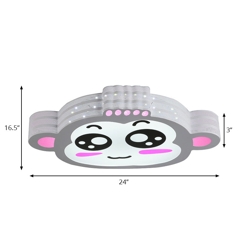 Bedroom Animal Flush Mount Ceiling Light Acrylic Cartoon LED Flush Ceiling Lights Clearhalo 'Ceiling Lights' 'Close To Ceiling Lights' 'Close to ceiling' 'Flush mount' Lighting' 197355