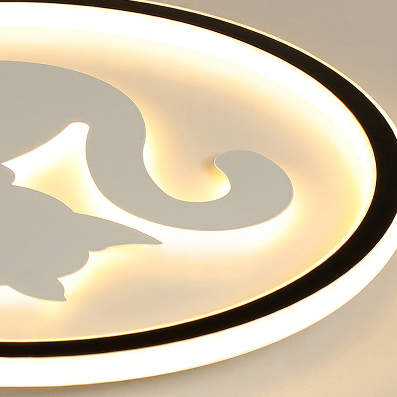 Acrylic Kitten LED Ceiling Fixture Animal LED Ceiling Mount Light for Bedroom Nursing Room Clearhalo 'Ceiling Lights' 'Close To Ceiling Lights' 'Close to ceiling' 'Flush mount' Lighting' 197540