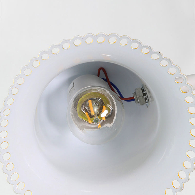 Metal Bell Small Reading Light Child Bedroom Single Head Nordic Style Desk Light Clearhalo 'Lamps' 'Table Lamps' Lighting' 198178