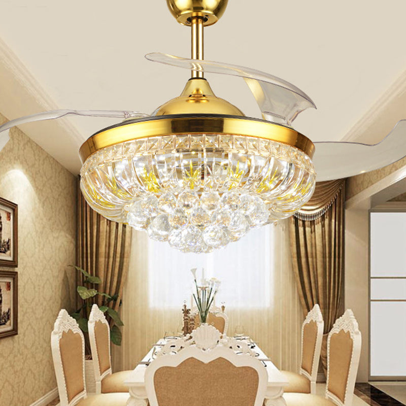 Nordic Donut Shaped Semi Flush Light Beveled Crystal 19