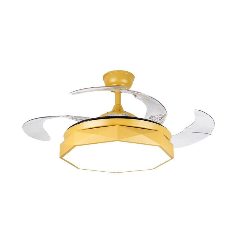 Prismy Living Room Ceiling Fan Light Metallic 15.5