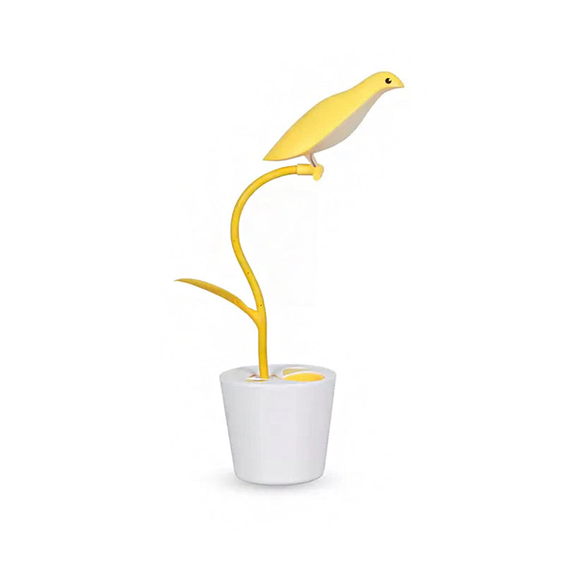 Eye-Caring Bird Shaped Desk Light 1 Head Macaron Loft Reading Light for Kid Bedroom Clearhalo 'Desk Lamps' 'Lamps' Lighting' 198403