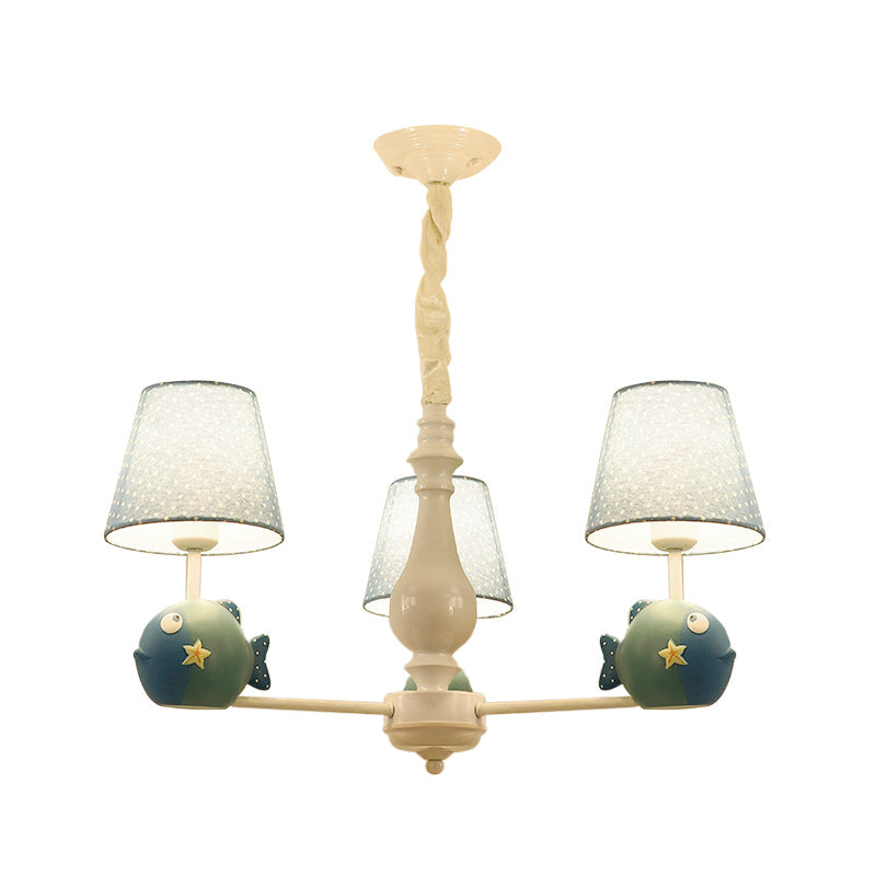 Blue Circle Bird Hanging Lamp Modern Resin Metal Hanging Pendant Lights for Kid Bedroom Clearhalo 'Ceiling Lights' 'Chandeliers' Lighting' options 198440