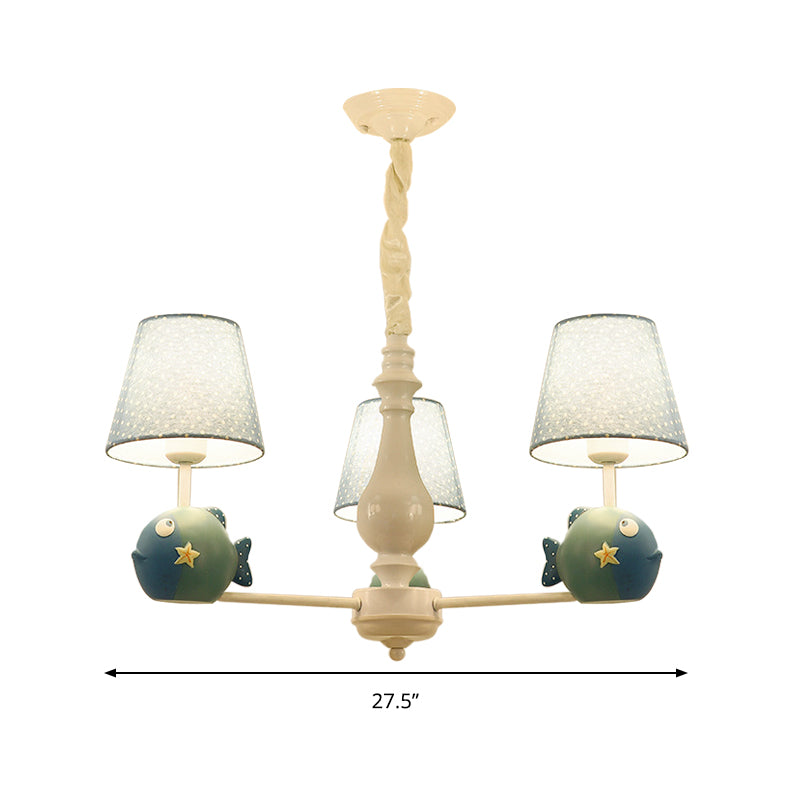 Blue Circle Bird Hanging Lamp Modern Resin Metal Hanging Pendant Lights for Kid Bedroom Clearhalo 'Ceiling Lights' 'Chandeliers' Lighting' options 198441