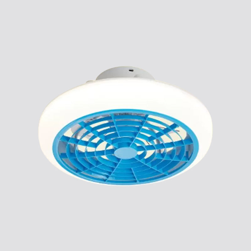 Circle Semi-Flush Mount Contemporary Acrylic 18