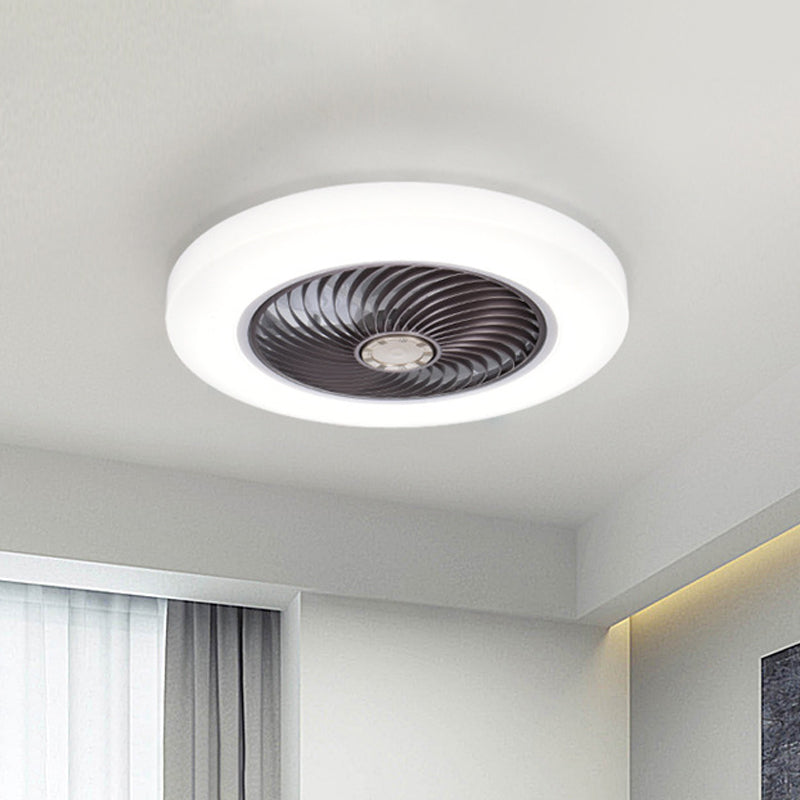 Acrylic Circular Hanging Fan Lamp Modernity 20.5