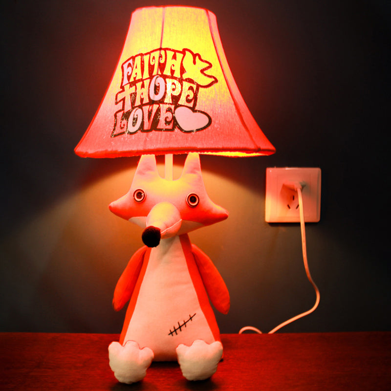 Animal Base Kid Bedroom Desk Light Fabric 1 Head Cartoon Reading Light Clearhalo 'Lamps' 'Table Lamps' Lighting' 198904