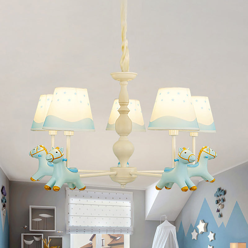 Living Room Tapered Shade Hanging Lamp ,shopify with Horse Fixture Fabric Art Deco Chandelier Clearhalo 'Ceiling Lights' 'Chandeliers' 'Lighting' 198936_bc7cdcca-68ff-4d71-968b-444c87c28d89