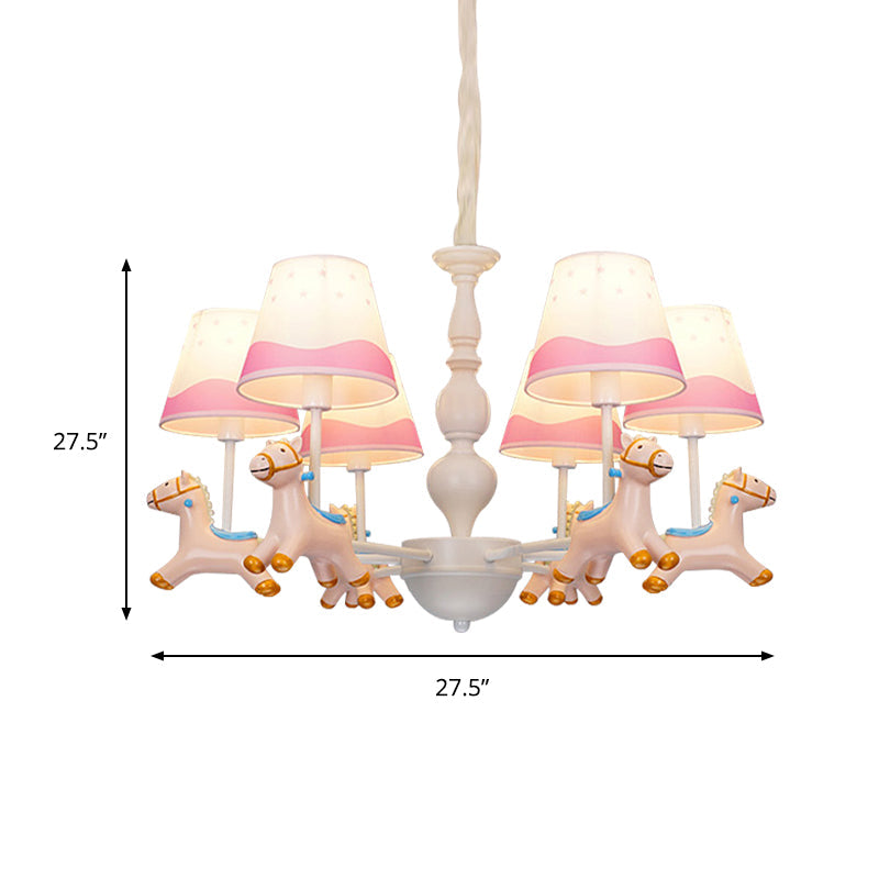 Living Room Tapered Shade Hanging Lamp ,shopify with Horse Fixture Fabric Art Deco Chandelier Clearhalo 'Ceiling Lights' 'Chandeliers' 'Lighting' 198942_d0510a7a-29a5-478a-80fb-795dfab1a814