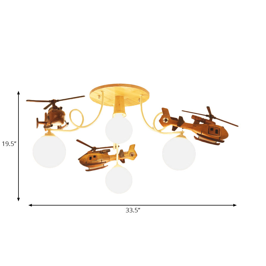 Nordic Plane Flush Mount Ceiling Light Wooden Ceiling Light for Bedroom Clearhalo 'Ceiling Lights' 'Close To Ceiling Lights' 'Close to ceiling' 'Semi-flushmount' Lighting' 200729