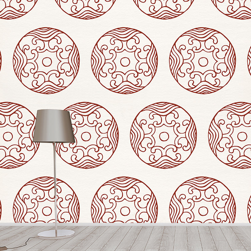 Clouding Pattern Mural Decal Pastel Color Contemporary Wall Covering for Living Room Clearhalo 'Wall Decor' 'Wall Mural' 2009534