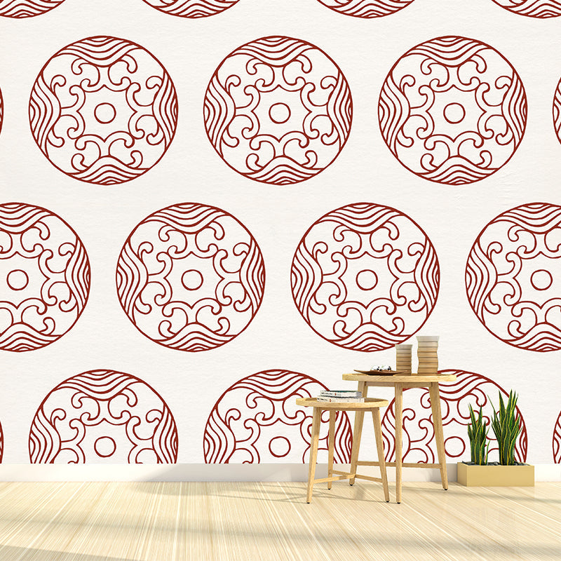 Clouding Pattern Mural Decal Pastel Color Contemporary Wall Covering for Living Room Clearhalo 'Wall Decor' 'Wall Mural' 2009535