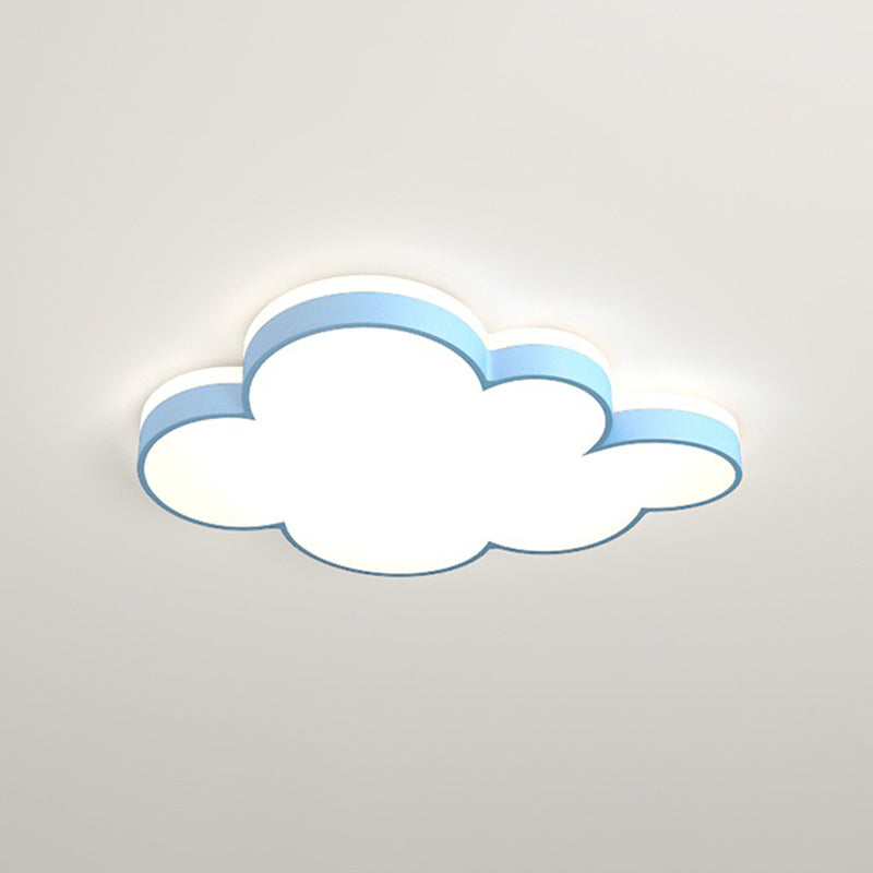 Cloud Flush Light Fixture Contemporary Acrylic LED Bedroom Close to Ceiling Lamp Clearhalo 'Ceiling Lights' 'Close To Ceiling Lights' 'Close to ceiling' 'Flush mount' Lighting' 2010811