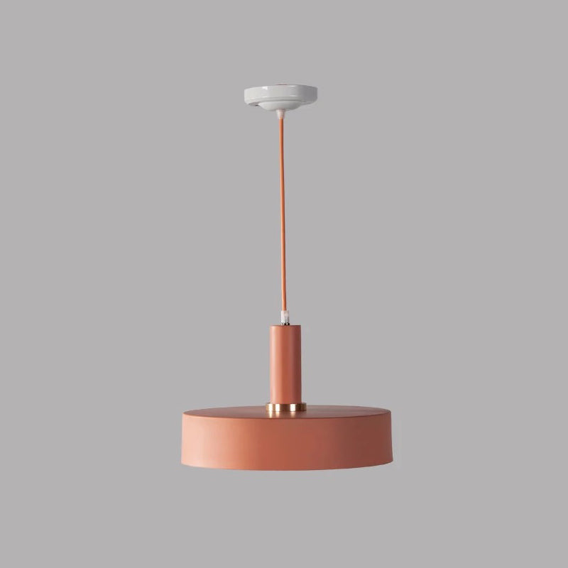 Round Bedroom Drop Lamp Metallic 1-Head Contemporary Hanging Ceiling Light Clearhalo 'Ceiling Lights' 'Modern Pendants' 'Modern' 'Pendant Lights' 'Pendants' Lighting' 2011082