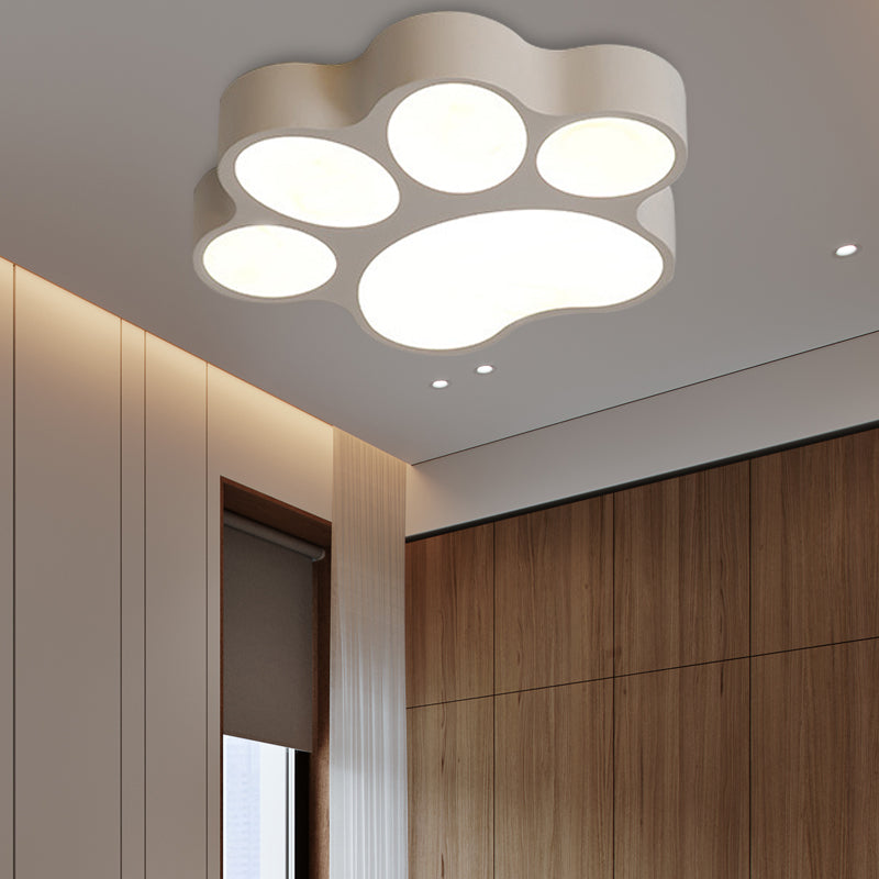 Art Deco Flush Ceiling Light Fixture Acrylic Flush Mount LED Lights for Living Room White C Clearhalo 'Ceiling Lights' 'Close To Ceiling Lights' 'Close to ceiling' 'Flush mount' Lighting' 201119