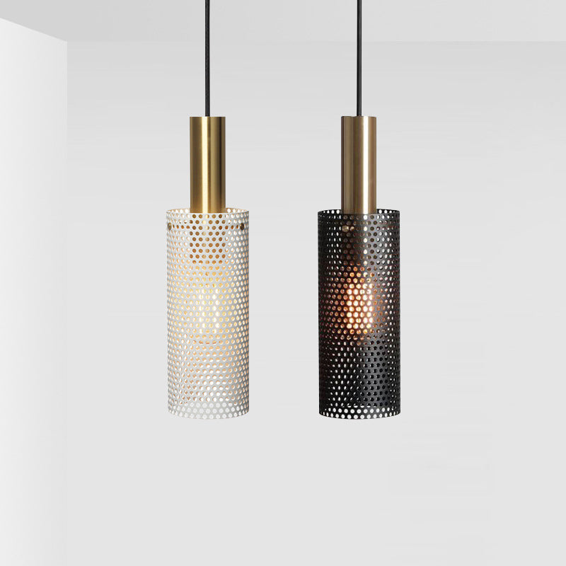 Cylinder Metal Cluster Pendant Light Simplicity Suspension Lighting with Hollow-out Design for Dining Room Clearhalo 'Ceiling Lights' 'Modern Pendants' 'Modern' 'Pendant Lights' 'Pendants' Lighting' 2011656