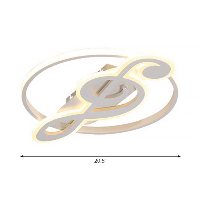Candy Colored Musical Note Ceiling Mount Light Macaron Loft Acrylic LED Flush Light for Kid Bedroom Clearhalo 'Ceiling Lights' 'Close To Ceiling Lights' 'Close to ceiling' 'Flush mount' Lighting' 201522