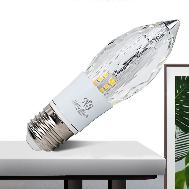 Bulb Shaped Corridor Mini Flush Light Fixture Clear Crystal LED Modern Ceiling Flush Mount Clearhalo 'Ceiling Lights' 'Close To Ceiling Lights' 'Close to ceiling' 'Flush mount' Lighting' 2016569