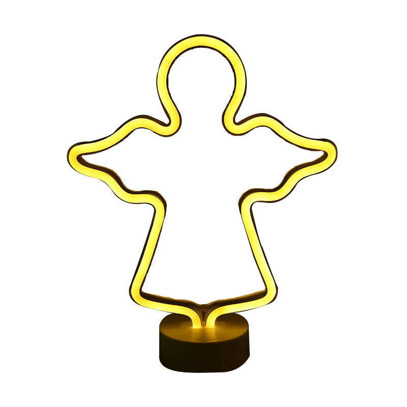 Modern LED Nightstand Lighting White Geometry Wall Hanging Night Light with Plastic Shade Clearhalo 'Night Lights' 'Wall Lights' Lighting' 2016788