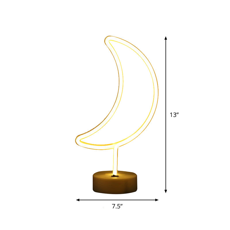 Geometry Wall Night Light Contemporary Plastic Kids Bedroom LED Nightstand Lamp in White Clearhalo 'Night Lights' 'Wall Lights' Lighting' 2016915