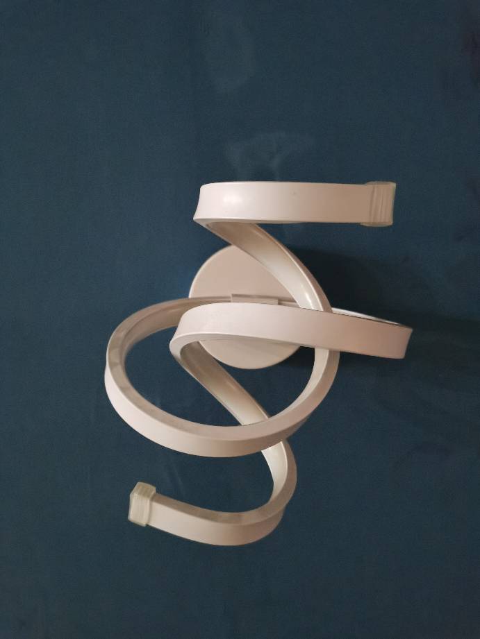 Ivory Ribbon Wall Light Sconce Minimalism LED Acrylic Wall Mounted Lighting for Bedroom Clearhalo 'Modern wall lights' 'Modern' 'Wall Lamps & Sconces' 'Wall Lights' Lighting' 20211220173631