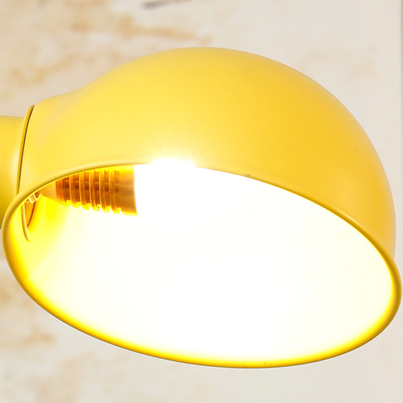 Metal Dome Shade Floor Lamp Contemporary 1-Head Standing Light with Flexible Gooseneck Arm Clearhalo 'Floor Lamps' 'Lamps' Lighting' 2024485
