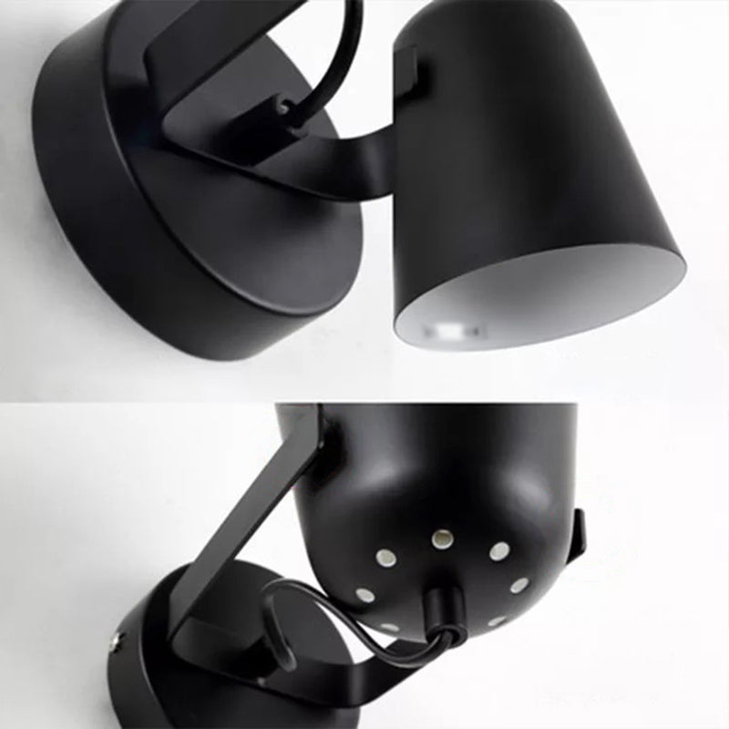 Nordic 1-Light Wall Sconce Bell Rotatable Wall Mount Light Fixture with Iron Shade for Living Room Clearhalo 'Cast Iron' 'Glass' 'Industrial' 'Modern wall lights' 'Modern' 'Tiffany' 'Traditional wall lights' 'Wall Lamps & Sconces' 'Wall Lights' Lighting' 2024515