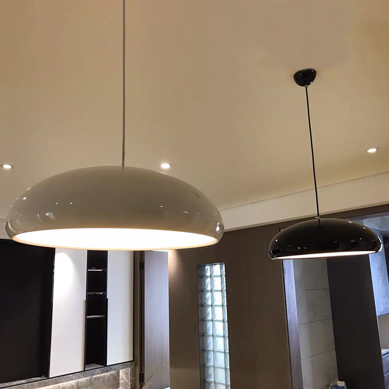 Bowl Shade Drop Pendant Modernist Metal 1 Light Suspension Light for Dining Room Clearhalo 'Ceiling Lights' 'Modern Pendants' 'Modern' 'Pendant Lights' 'Pendants' Lighting' 2024631