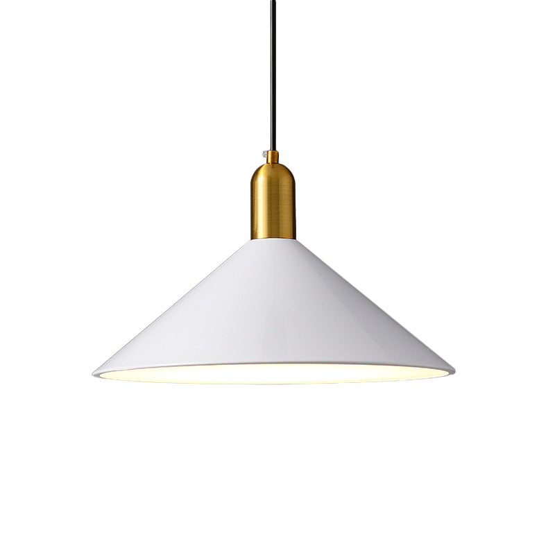 Metal Conical Drop Lamp Industrial 1 Head Dining Room Pendant Lighting Fixture Clearhalo 'Art Deco Pendants' 'Black' 'Cast Iron' 'Ceiling Lights' 'Ceramic' 'Crystal' 'Industrial Pendants' 'Industrial' 'Metal' 'Middle Century Pendants' 'Pendant Lights' 'Pendants' 'Rustic Pendants' 'Tiffany' Lighting' 2024767