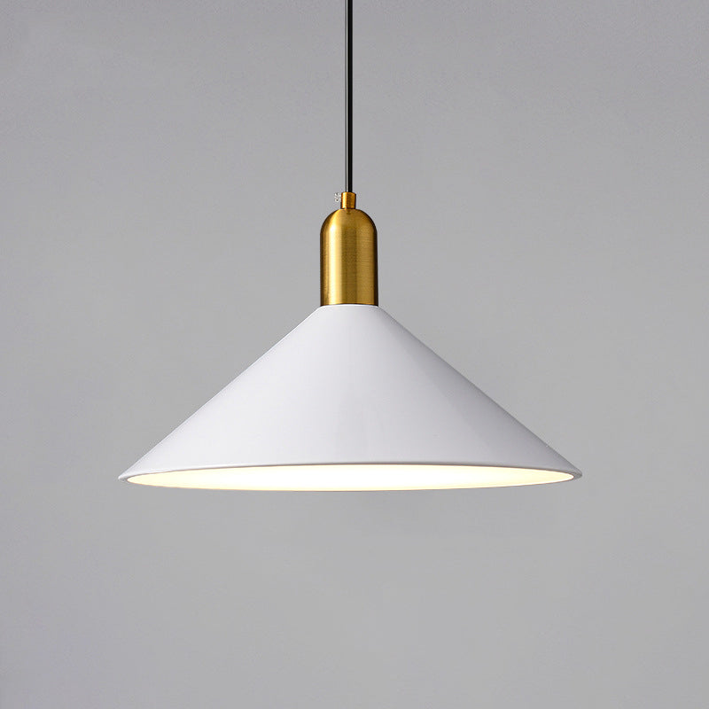 Metal Conical Drop Lamp Industrial 1 Head Dining Room Pendant Lighting Fixture Clearhalo 'Art Deco Pendants' 'Black' 'Cast Iron' 'Ceiling Lights' 'Ceramic' 'Crystal' 'Industrial Pendants' 'Industrial' 'Metal' 'Middle Century Pendants' 'Pendant Lights' 'Pendants' 'Rustic Pendants' 'Tiffany' Lighting' 2024768