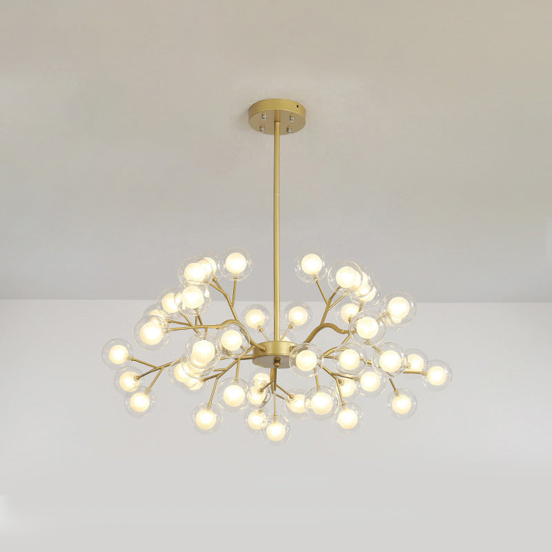 Modern Branch-Like Wireframe Chandelier Metal Living Room LED Hanging Light Fixture 45 Gold A Clearhalo 'Ceiling Lights' 'Chandeliers' 'Modern Chandeliers' 'Modern' Lighting' 2026207