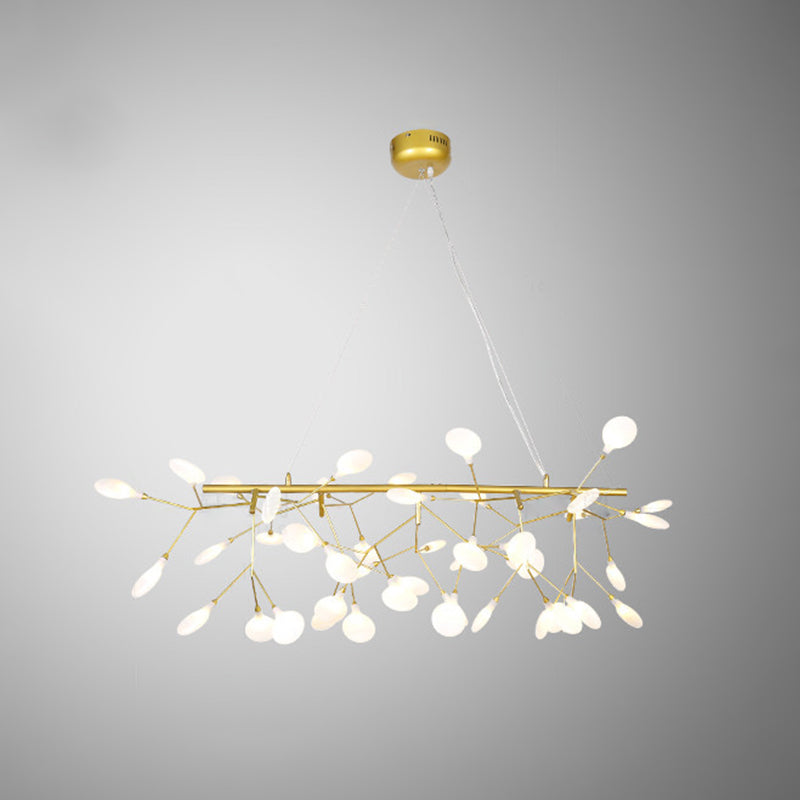 Leaf-Shaped Acrylic Island Lighting Modern Style LED Hanging Light Fixture for Dining Room Clearhalo 'Ceiling Lights' 'Island Lights' Lighting' 2026442