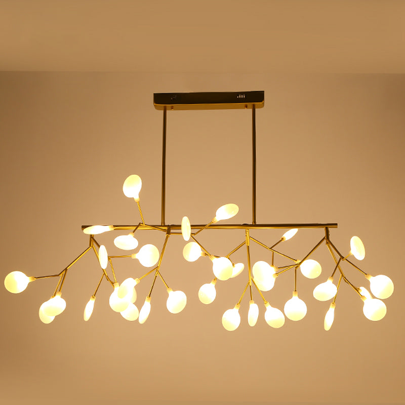 Heracleum Island Pendant Light Contemporary Metallic Dining Room Suspension Lamp Clearhalo 'Ceiling Lights' 'Island Lights' Lighting' 2026487