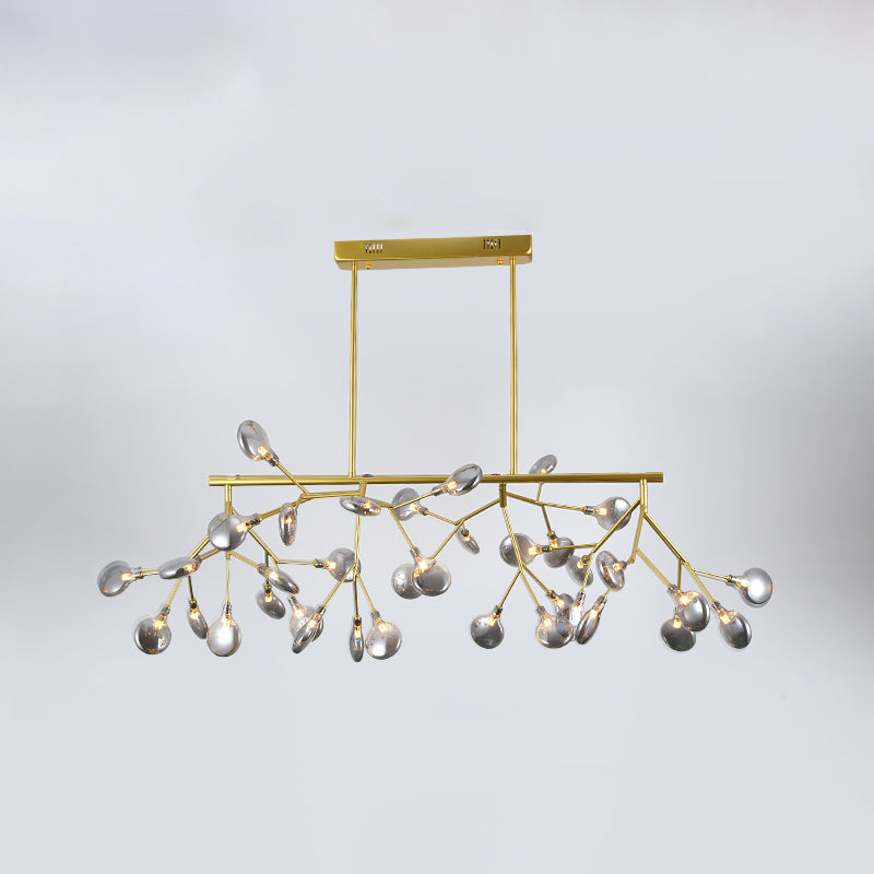 Heracleum Island Pendant Light Contemporary Metallic Dining Room Suspension Lamp Clearhalo 'Ceiling Lights' 'Island Lights' Lighting' 2026488