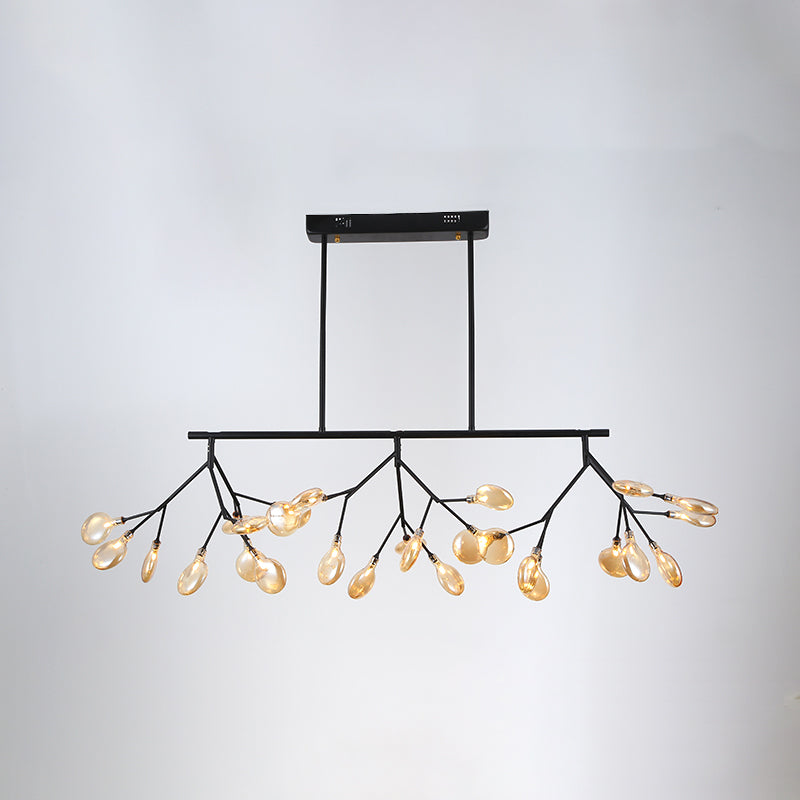 Heracleum Island Pendant Light Contemporary Metallic Dining Room Suspension Lamp Clearhalo 'Ceiling Lights' 'Island Lights' Lighting' 2026492